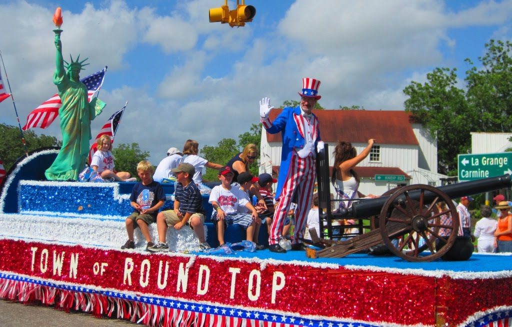 Round Top Fourth of July Float