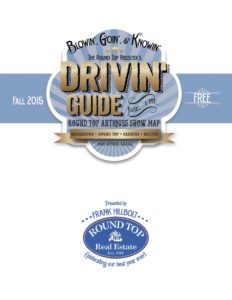 Round Top Register Drivin' Guide Antiques Show Map