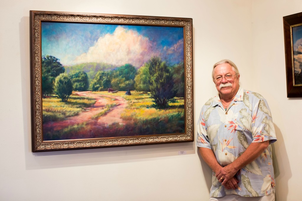 Artist Ken Muenzenmayer at the Gallery at Round Top