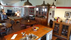 Lucky Penny Ranch Round Top dining area