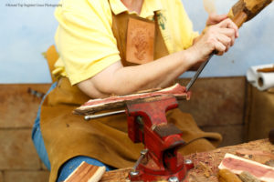 Nancy Lou Webster creates a piece of treen every day.