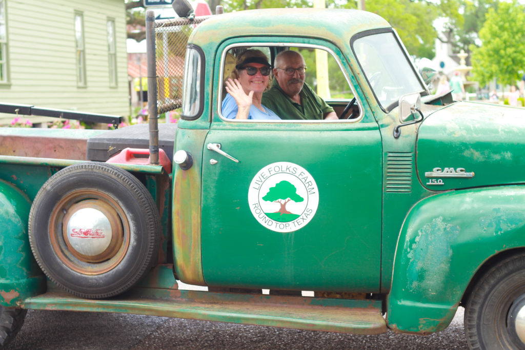Dan and Sally Schumacher in a 1950 GMC