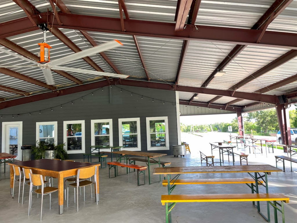 The Vintage Hideaway's covered patio