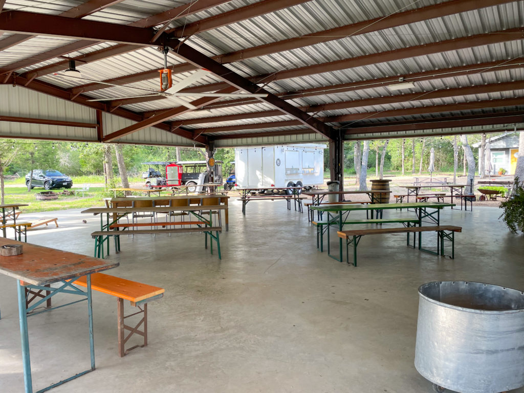 The Vintage Hideaway's covered patio