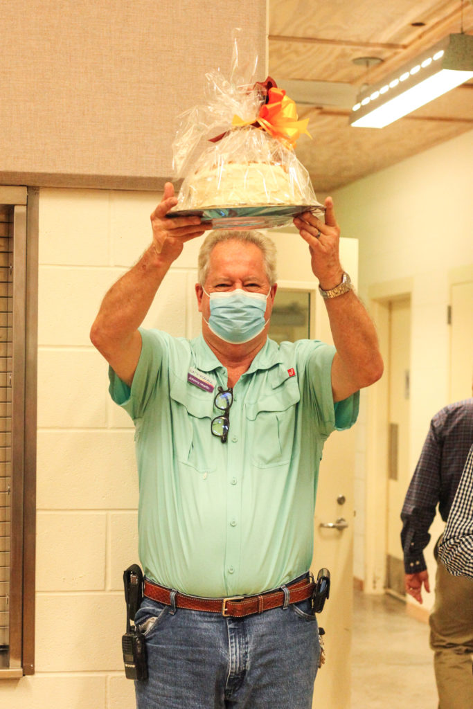 The night's most coveted item, an Italian cream cake, brought in over $4000.