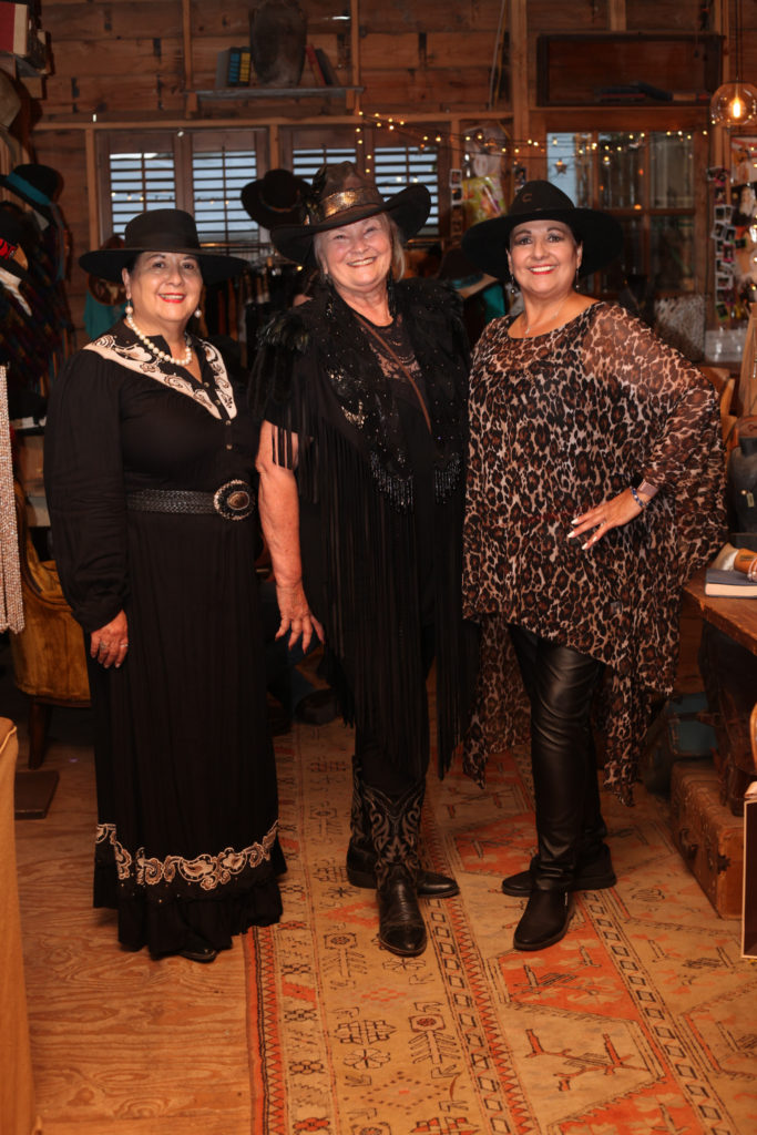 Friends in the Vincent Peach store