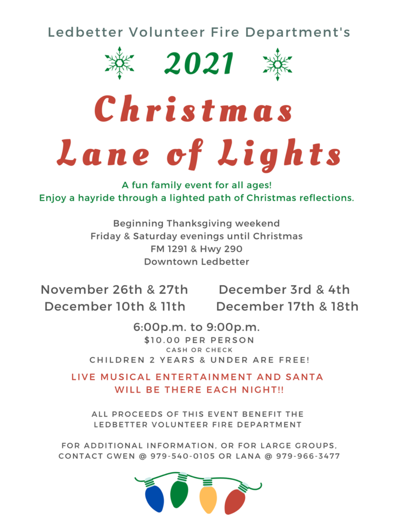 Ledbetter Lane of Lights Round Top