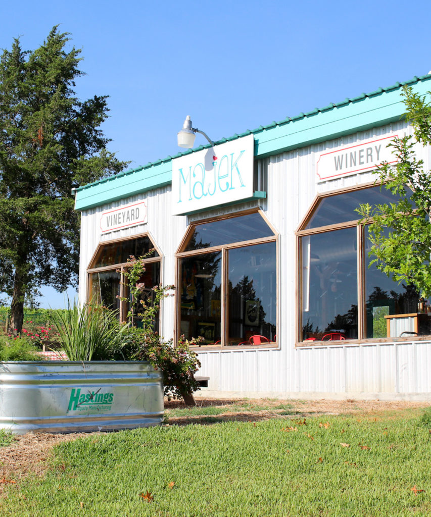 The tasting room awaits at Majek Vineyard and Winery.