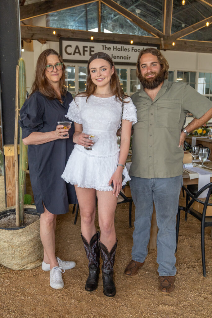 Holland Geibel, Zuzi Calk, Ben Kastleman at The Halles Benjamin Moore Designer Dinner (Photo by Jordan Geibel)