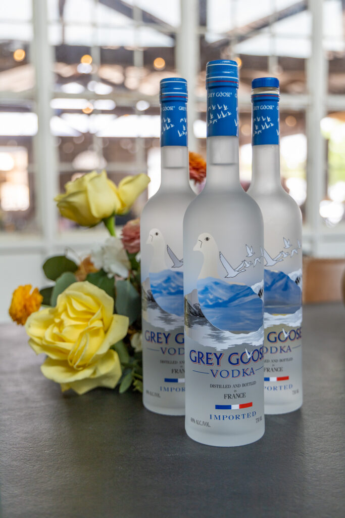 Sponsor Grey Goose Vodka at The Halles Benjamin Moore Designer Dinner (Photo by Jordan Geibel)