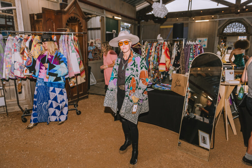 Laura-Goodson-of-Laura-Goodson-Art-wearing-Lady-Lancaster