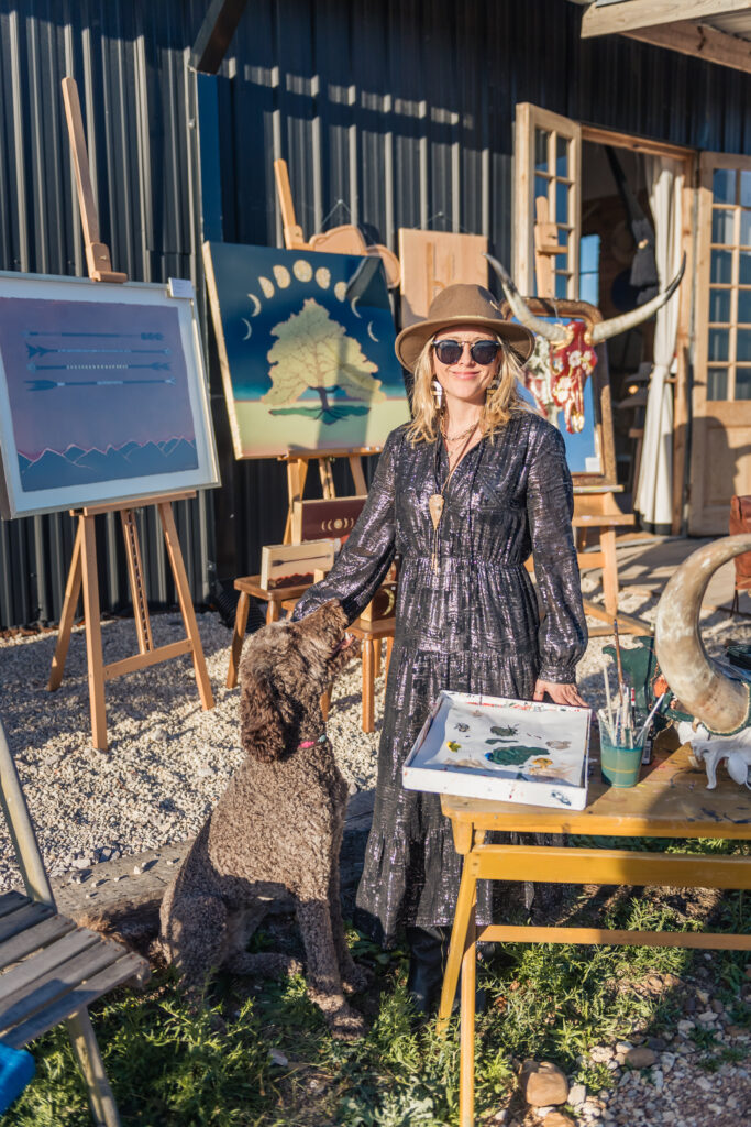 RDS_2050 Megan Hurdle with Villa the dog (Photo by Heather Robards)