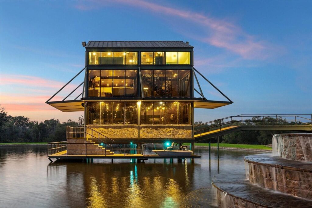 This 5 75 million glass house is made for entertaining the ranch of