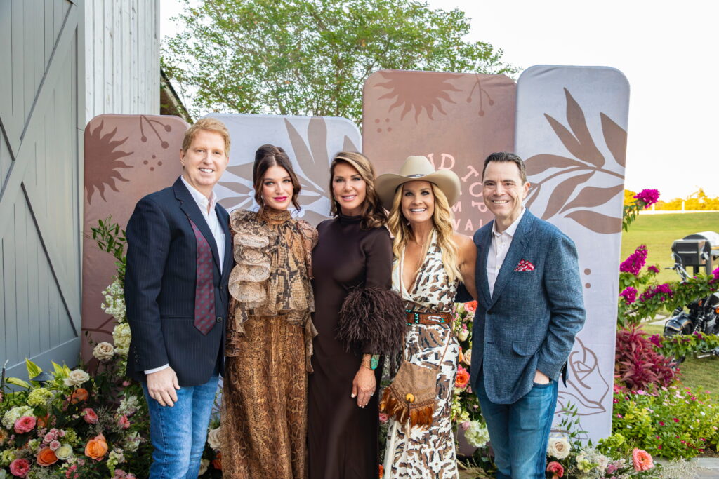 Founders Skylar & Shanna with board member Shonnery Petit and Rob Giardinelli, Co-founder & Lance Avery Morgan of Curated Texan