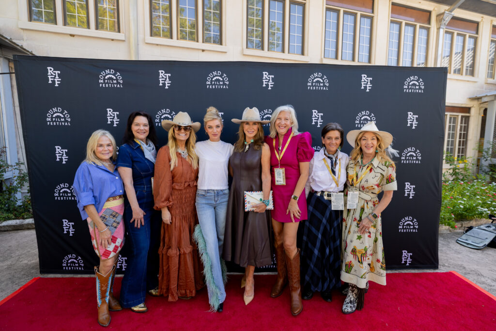 Shanna and Skylar with Founders Circle members (credit – Ben Porter)