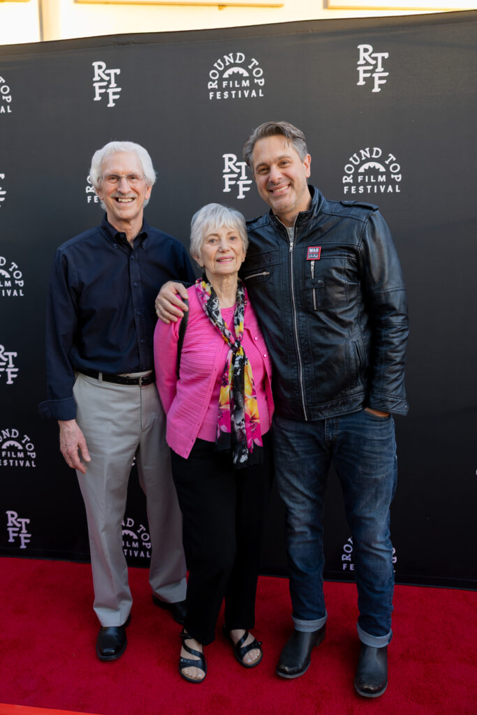 Thomas Sadoski and his parents (credit-Ben Porter)