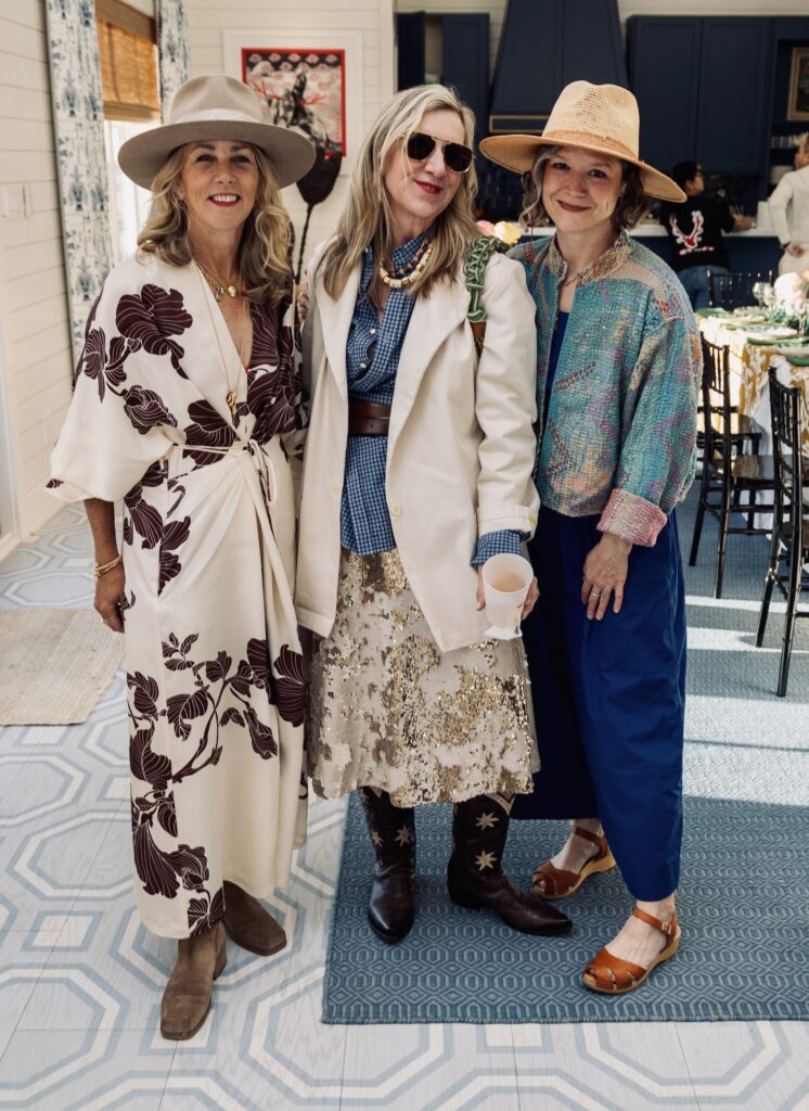 Stephanie Ingrassia, Ellen Hamilton, Margie Lavender at the dinner at Red Antler